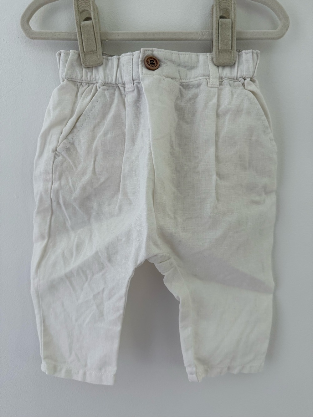 100% Linen Zara Baby Pants